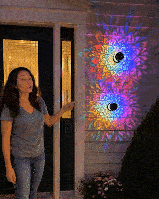 💓💓Surprise Price: Only $8.99!!🔥Solar-Powered Mandala Projector Light🎁🏠