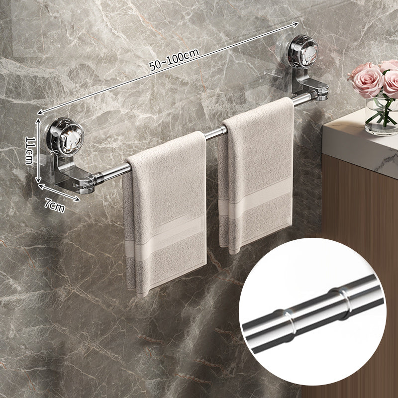 ๐ 50% OFF LIMITED TIME! โจ Adjustable Suction Cup Towel Bar - No Drill Installation & Rust-Proof Design for Bathroom Organization ๐งป๐ฉ