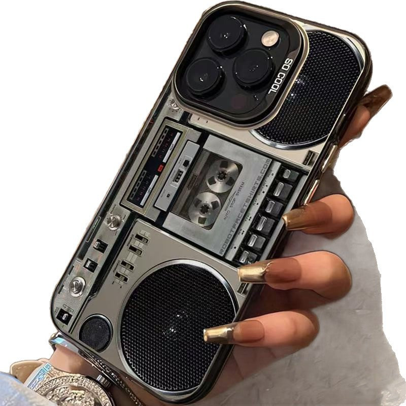🔥Hot Sale 50% OFF🌟📼 Retro Cassette Player Pattern Silicone Phone Case Applicable to the iPhone