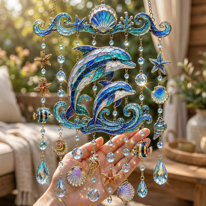 🐋 Ocean-Themed Wind Chime – Bring the Ocean Glow to Your Garden (📦Buy 2 Free Shipping)
