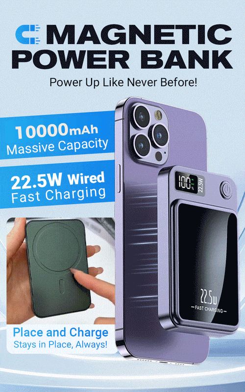 🔋 50% OFF NOW! ⚡ 10000mAh Ultra Slim Fast Charge Power Bank – Compact Design, Dual USB Ports & LED Indicator 📱