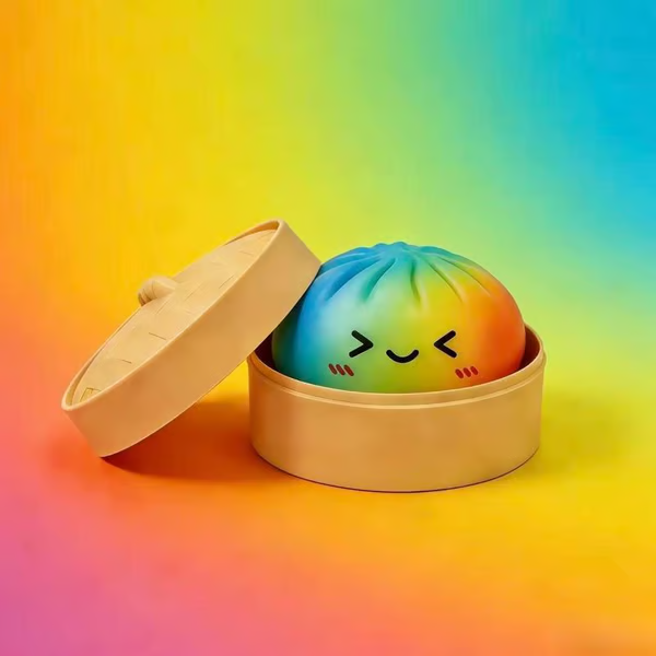 Expressive Dumpling Squishy -Fidget Toy