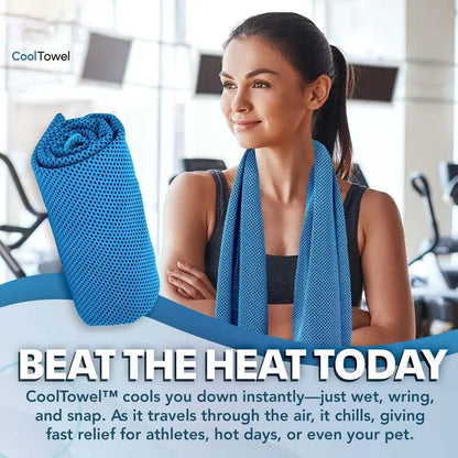 🔥Summer Hot Sale - BUY 1 GET 1 FREE!!⚡50K+ SOLD!❄️Cold Sweat Towel You Can Use Anywhere, Anytime! Reusable Soft Absorbent Cooling Portable