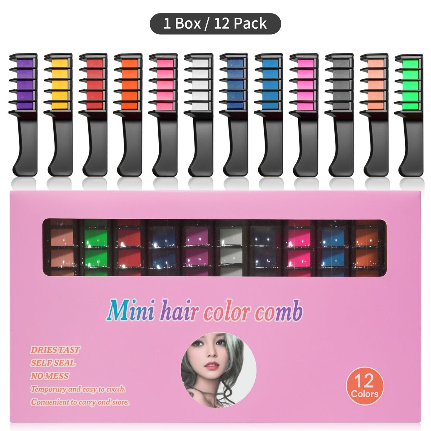 🎅Christmas Pre-sale-50% OFF✨Temporary Hair Dye Chalk Comb- Cruelty Free