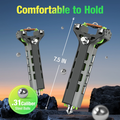 YONTYEQ Aluminum Slingshot Kit with Ammo Tube