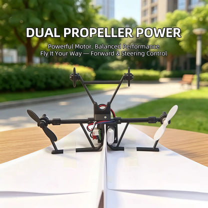 Paper Airplane Kit with Gyro Stabilizer and Remote Control