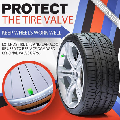 💐50% OFF ! Car Valve Caps 4pcs – Fun & Colorful Touch for Your Wheels 🚗💨【Flash Sale】