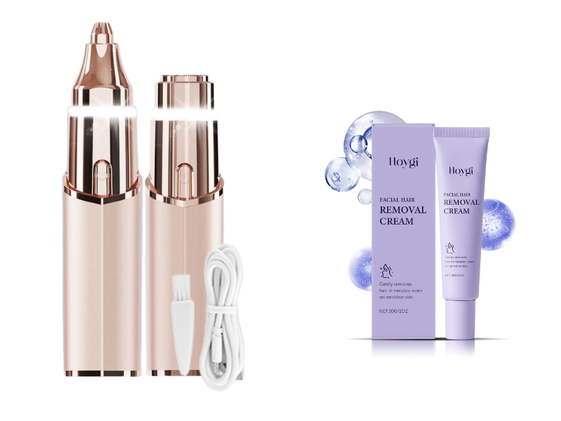 ⏰🔥LIMITED TIME 50% OFF! 💖 2-in-1 Facial Hair Remover & Eyebrow Trimmer – Precise, Gentle & Easy-to-Use for Smooth Skin ✨🌸