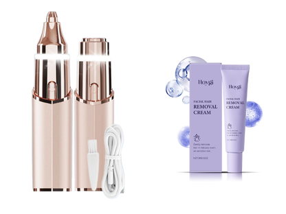 ⏰🔥LIMITED TIME 50% OFF! 💖 2-in-1 Facial Hair Remover & Eyebrow Trimmer – Precise, Gentle & Easy-to-Use for Smooth Skin ✨🌸