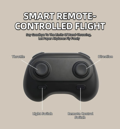 Paper Airplane Kit with Gyro Stabilizer and Remote Control