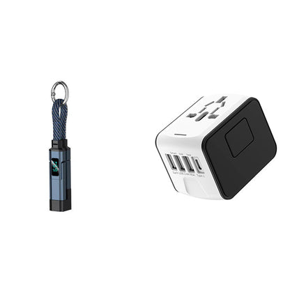 🔥HOT SALE 50% OFF🔥4-in-1 Digital Display Keychain Charging Cable