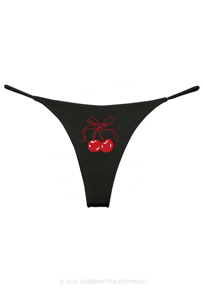 Bow Cherry Panties
