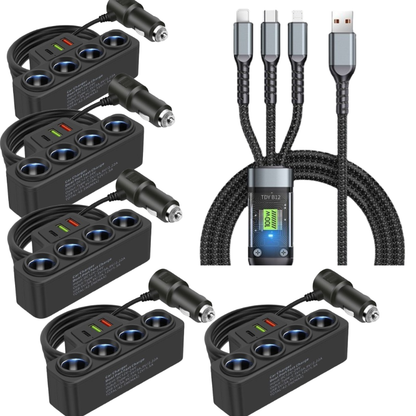 🔥Hot Sale Offers-7-in-1 Cigarette Lighter Adapter