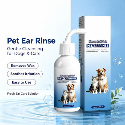 Gentle Pet Ear Wash | Odor-Free Cleaning for Dogs & Cats🐾