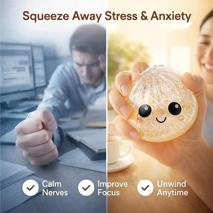 Expressive Dumpling Squishy -Fidget Toy