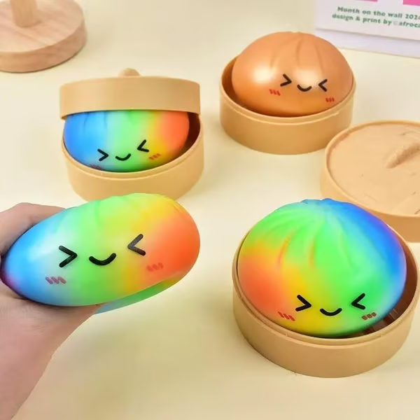 Expressive Dumpling Squishy -Fidget Toy