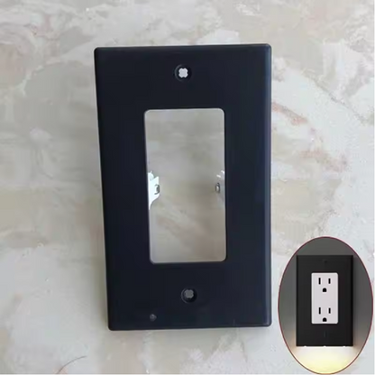 Outlet Wall Plate With Night Lights-No Batteries or Wires