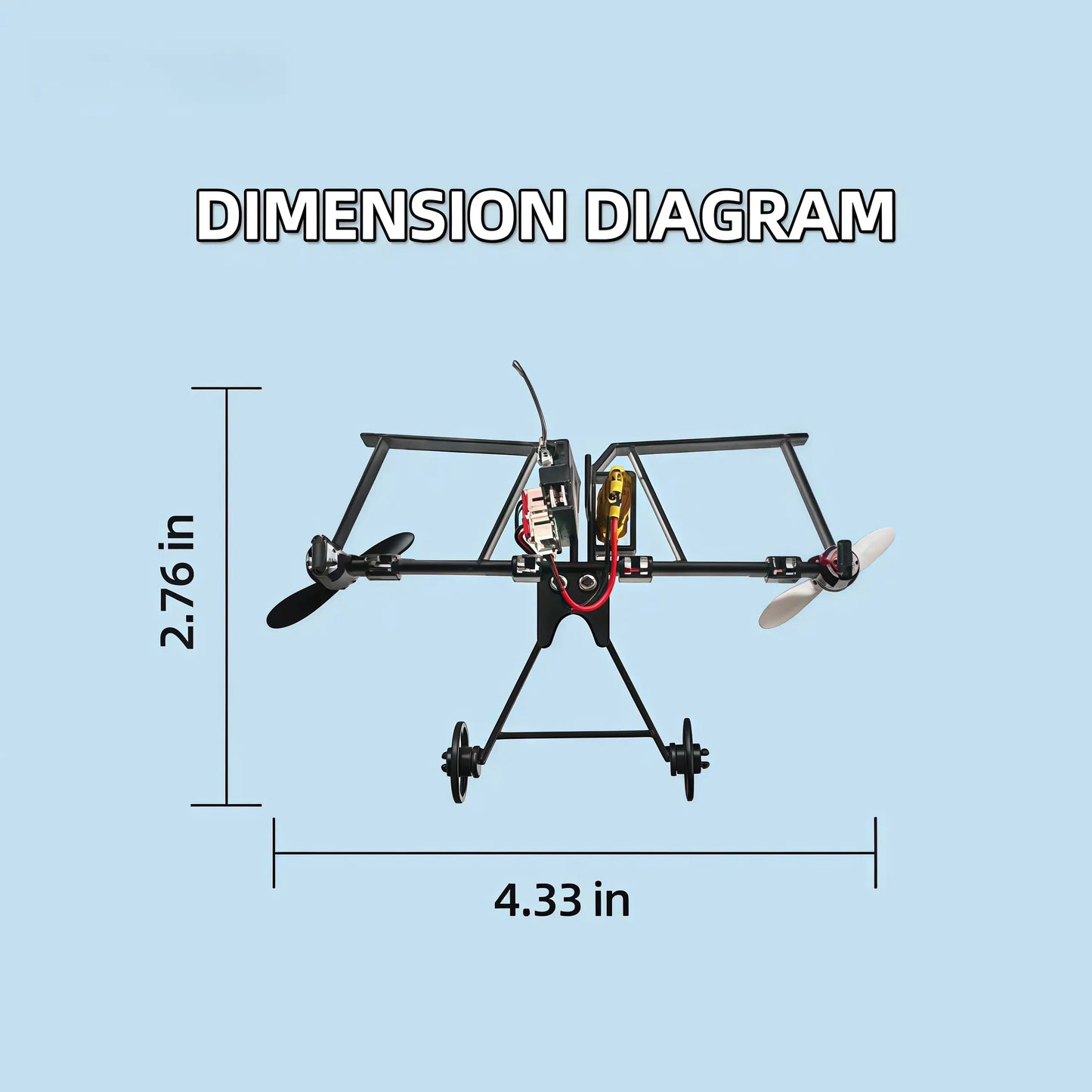 Paper Airplane Kit with Gyro Stabilizer and Remote Control
