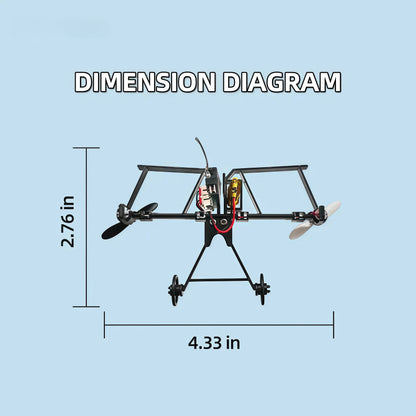 Paper Airplane Kit with Gyro Stabilizer and Remote Control