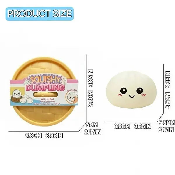 Expressive Dumpling Squishy -Fidget Toy