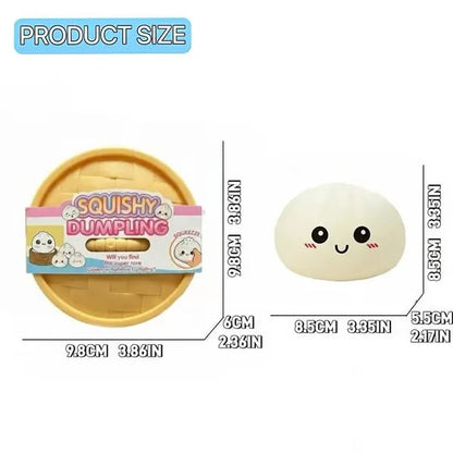 Expressive Dumpling Squishy -Fidget Toy
