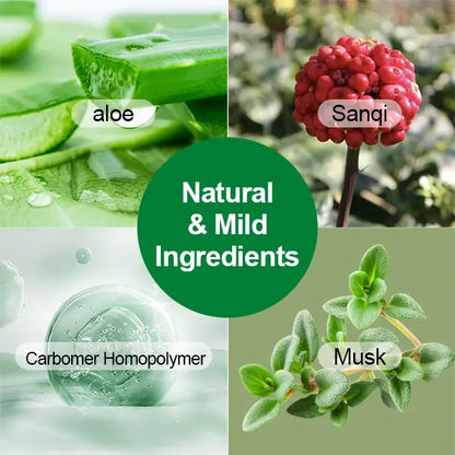 Organic Hemorrhoid Treatment Cream-Gel, Healing & Soothing Relief with Aloe Vera, Relieves Itching, Pain & Swelling