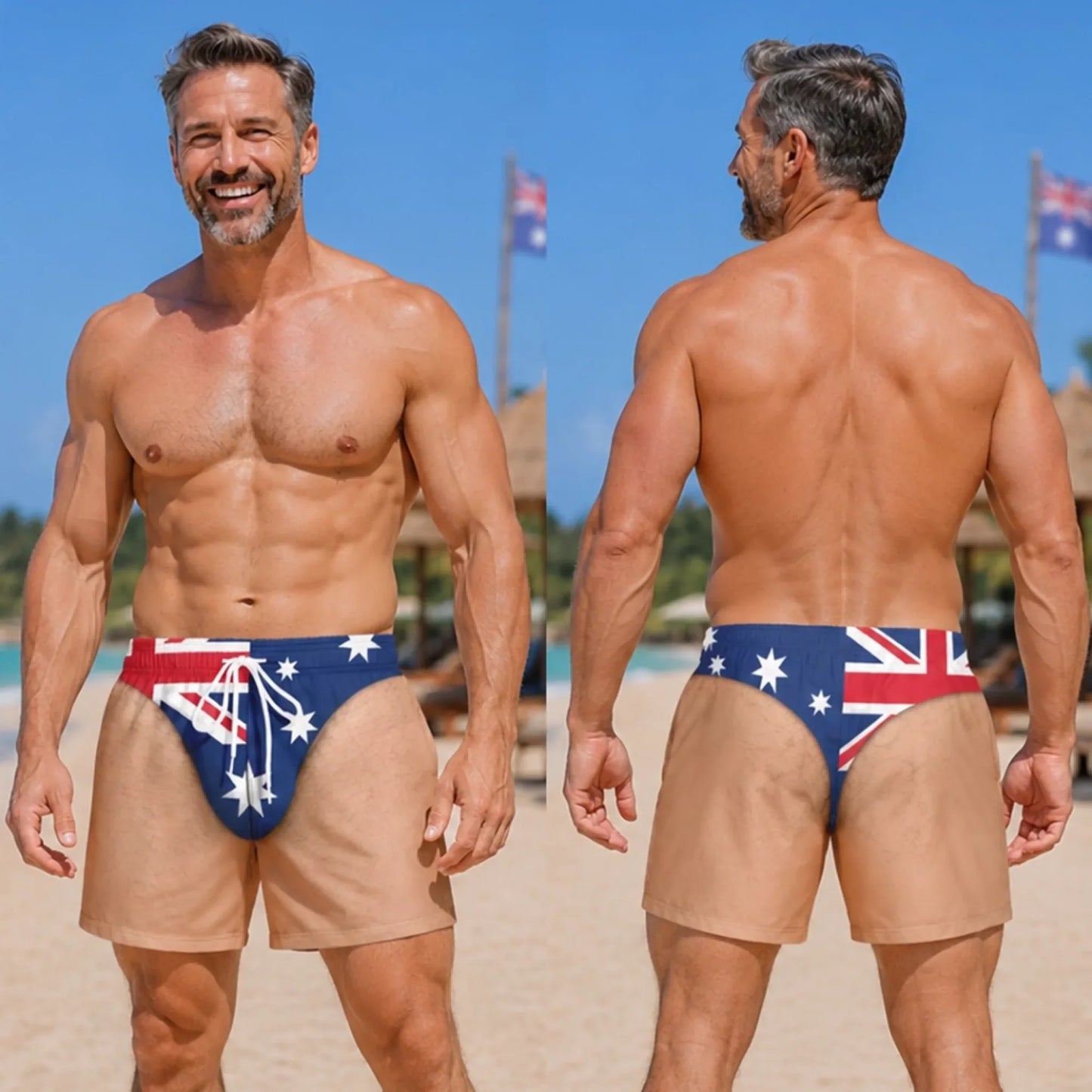 Funny Men Swim Trunks -Birthday Gifts For Husband, Son, Grandson, Brother, Grandpa, Dad, Yourself
