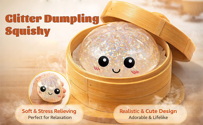 Expressive Dumpling Squishy -Fidget Toy