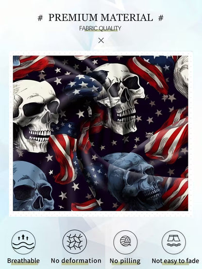 5-Pack Men's Novelty Boxer Briefs - Skull & Print