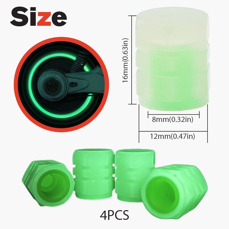 💐50% OFF ! Car Valve Caps 4pcs – Fun & Colorful Touch for Your Wheels 🚗💨【Flash Sale】