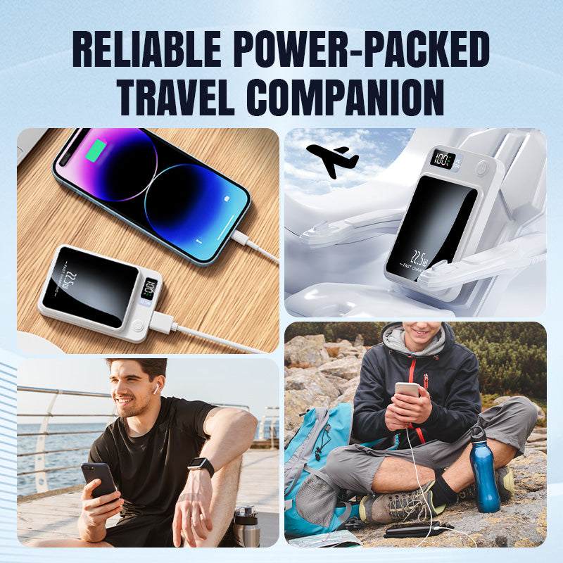 🔋 50% OFF NOW! ⚡ 10000mAh Ultra Slim Fast Charge Power Bank – Compact Design, Dual USB Ports & LED Indicator 📱