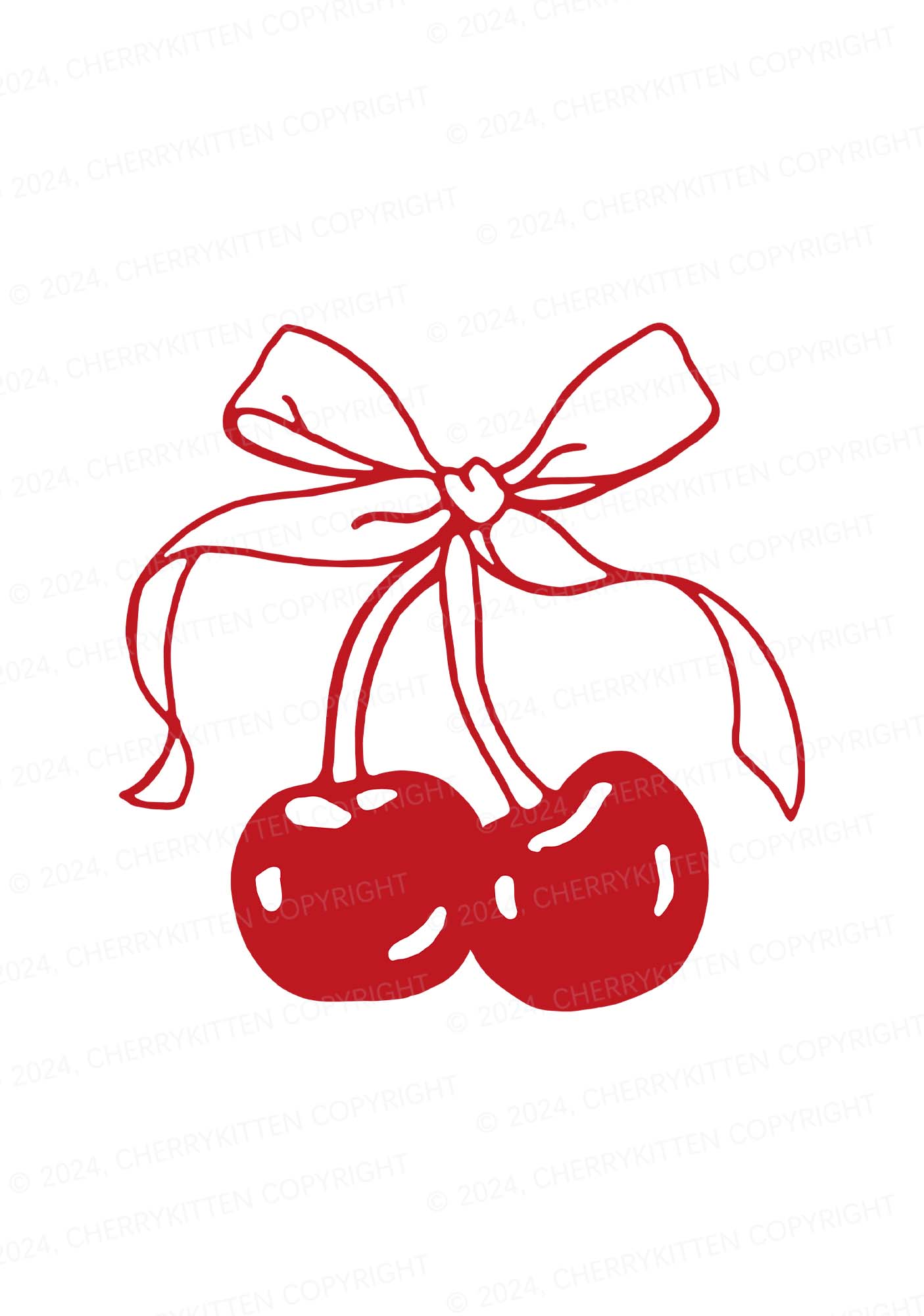 Bow Cherry Panties