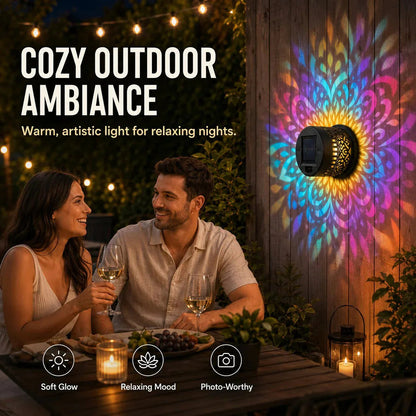 💓💓Surprise Price: Only $8.99!!🔥Solar-Powered Mandala Projector Light🎁🏠