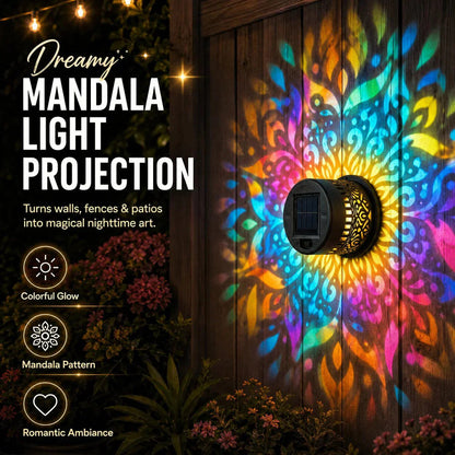 💓💓Surprise Price: Only $8.99!!🔥Solar-Powered Mandala Projector Light🎁🏠