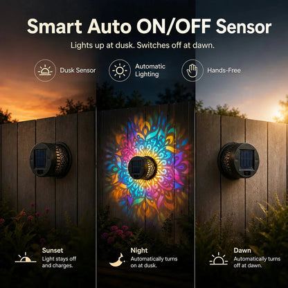 💓💓Surprise Price: Only $8.99!!🔥Solar-Powered Mandala Projector Light🎁🏠