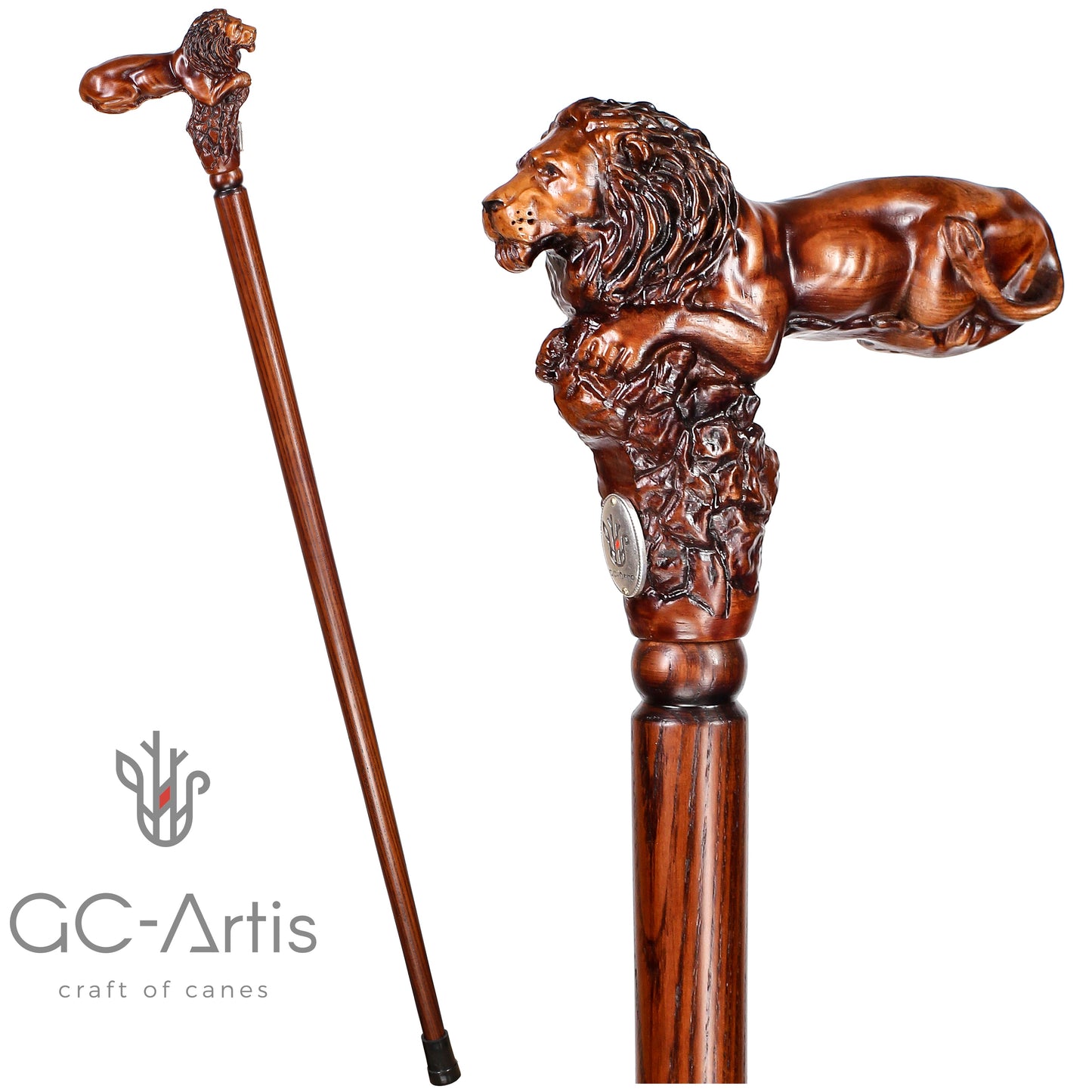 Lion King – Designer Wooden Walking Cane