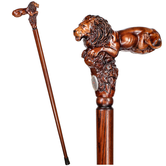Lion King – Designer Wooden Walking Cane