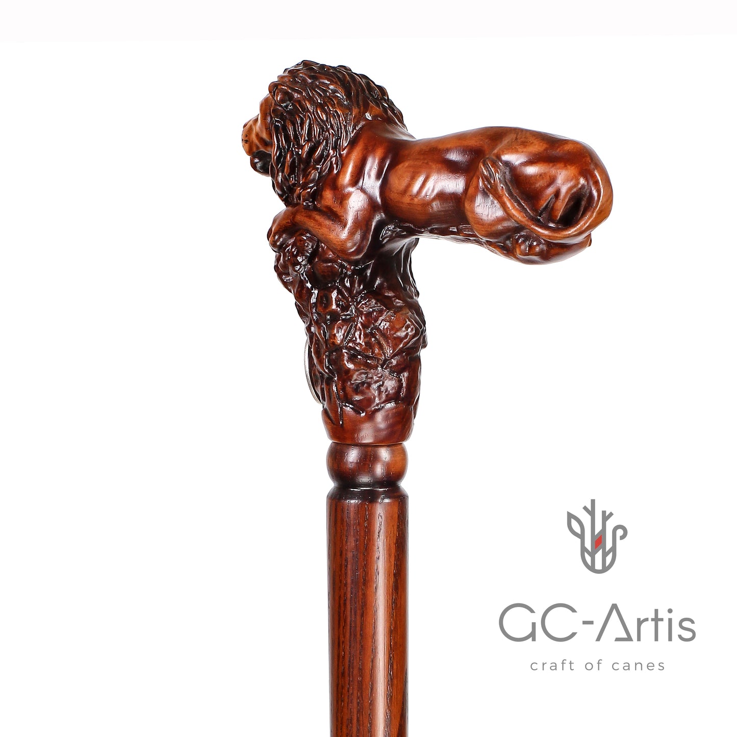 Lion King – Designer Wooden Walking Cane