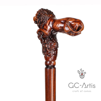 Lion King – Designer Wooden Walking Cane