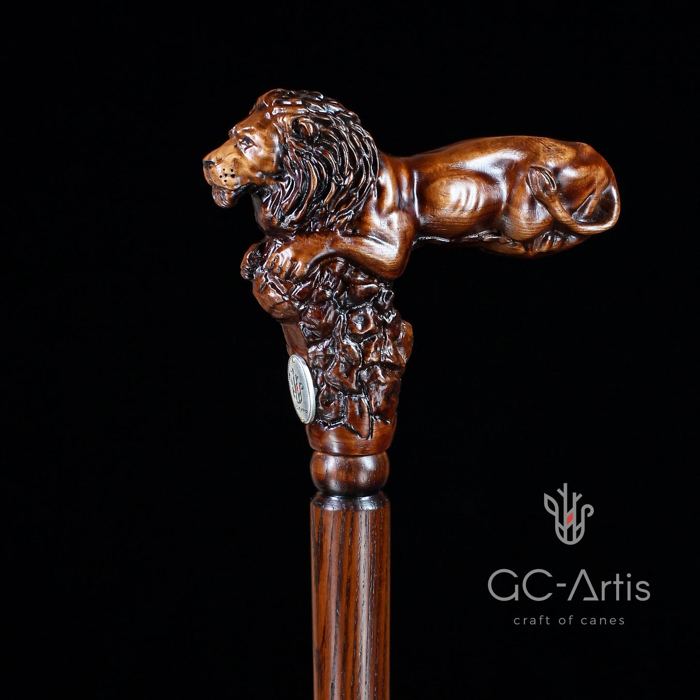 Lion King – Designer Wooden Walking Cane