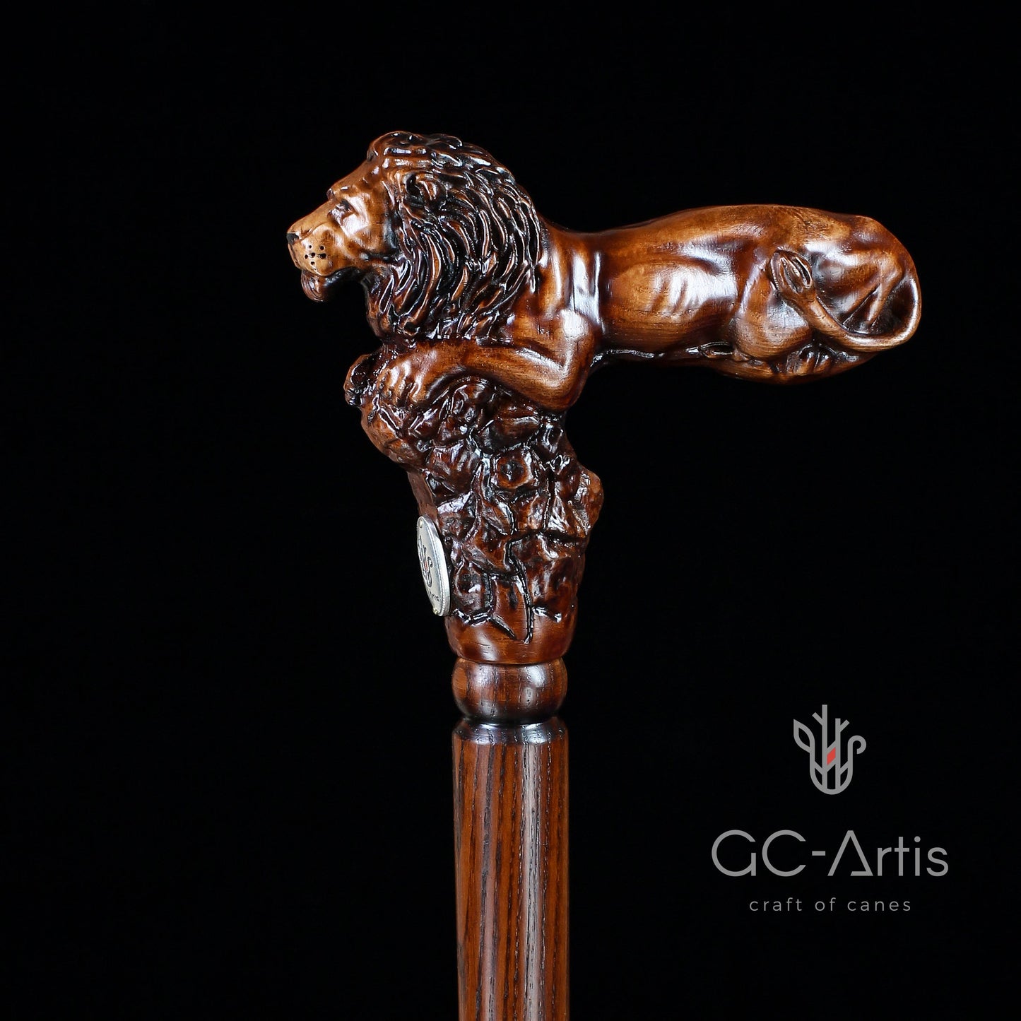 Lion King – Designer Wooden Walking Cane