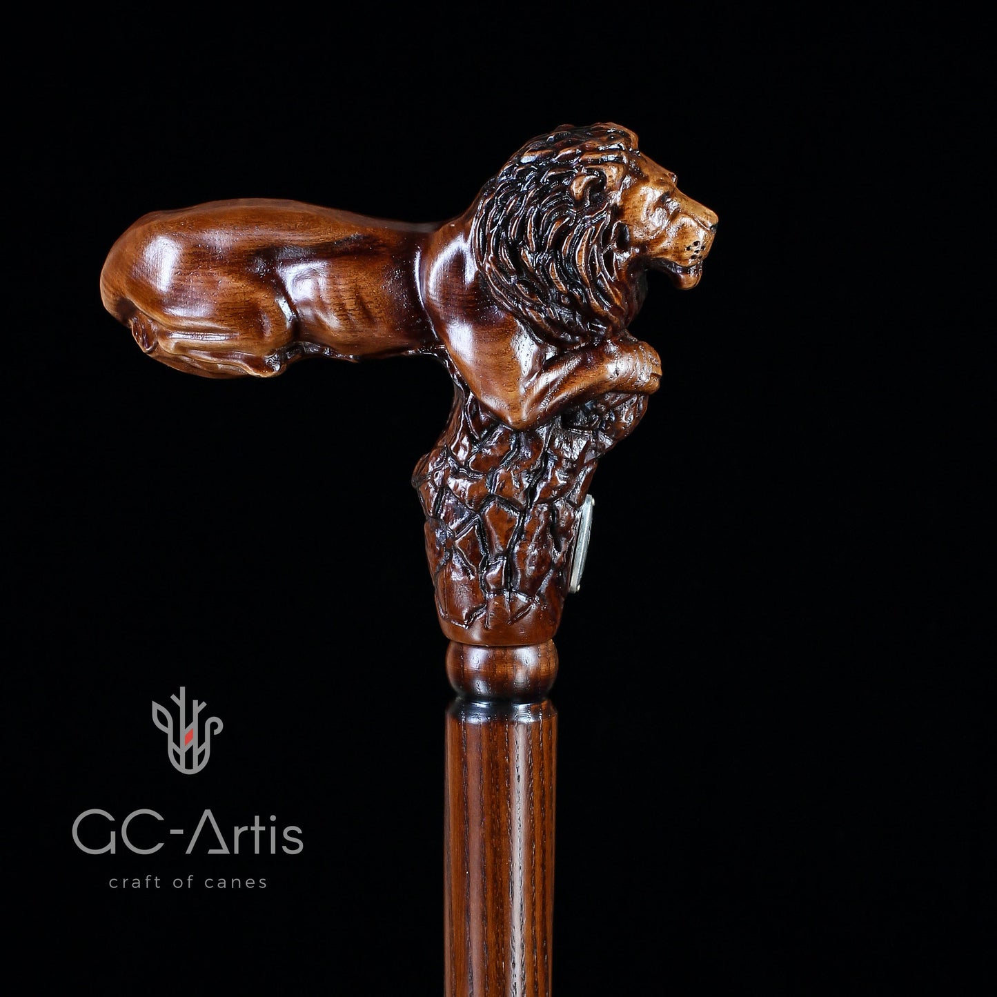 Lion King – Designer Wooden Walking Cane