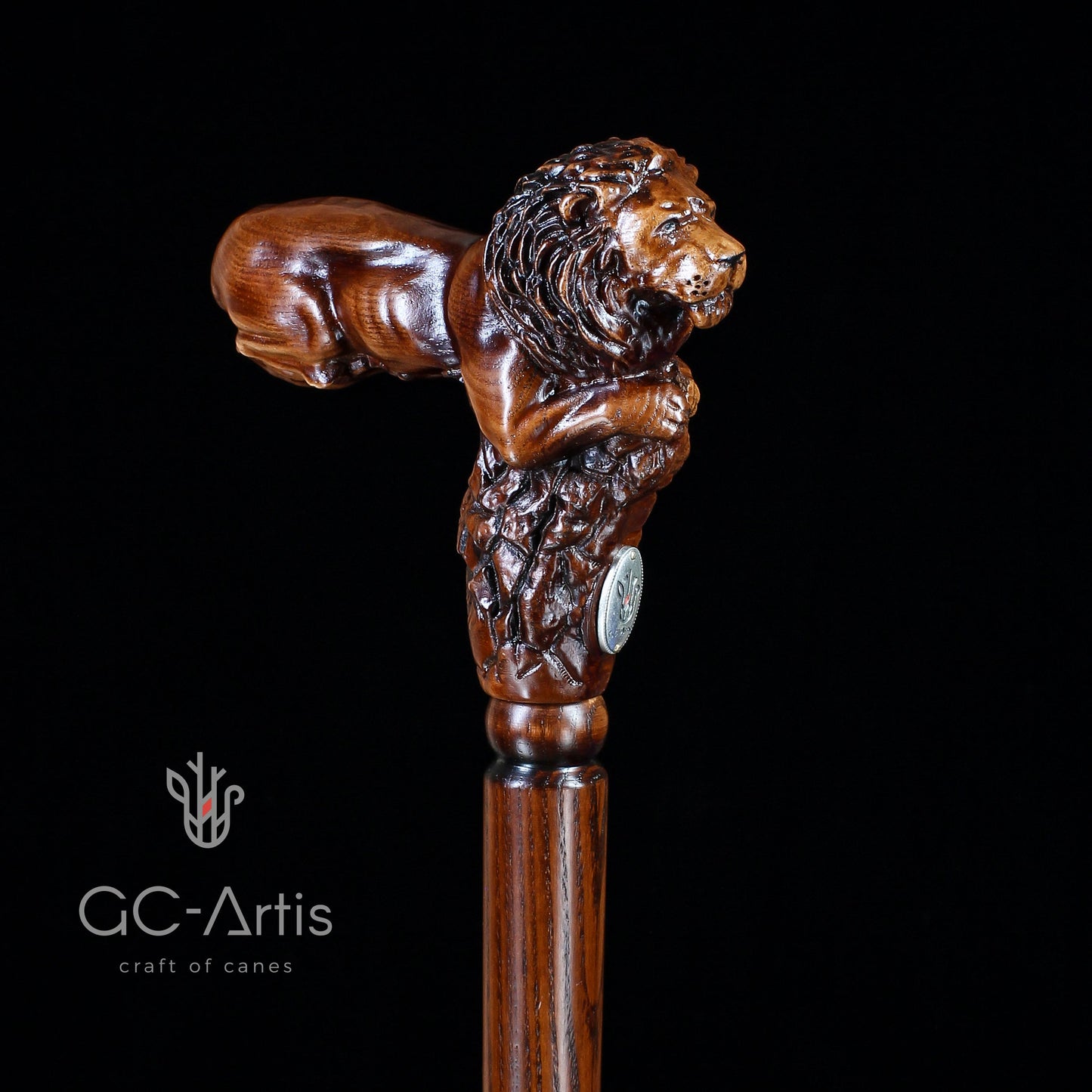 Lion King – Designer Wooden Walking Cane
