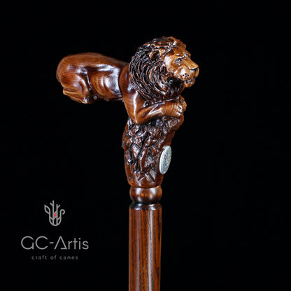 Lion King – Designer Wooden Walking Cane