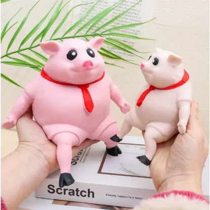 Cute Pink Pig Squeeze Toy – Stress Relief Animal Doll for Kids