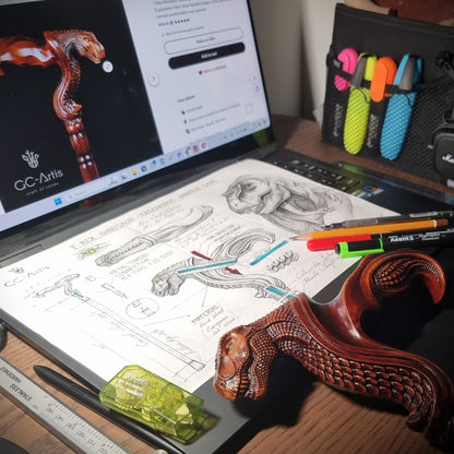 T-Rex – Ergonomic Walking Cane (Right Hand)