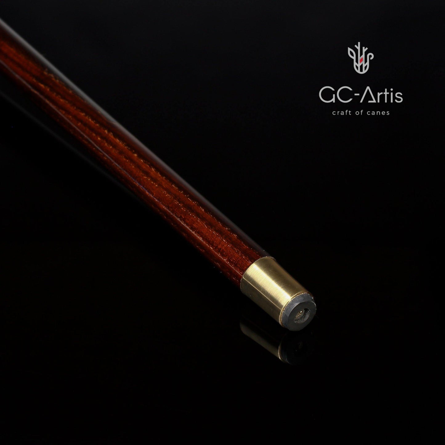 Eagle Head – Bronze & Wood Walking Cane