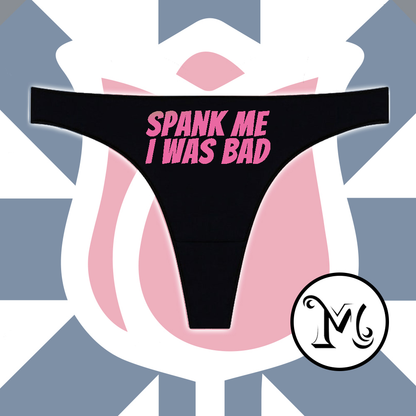 Spank Me I Was Bad Panties