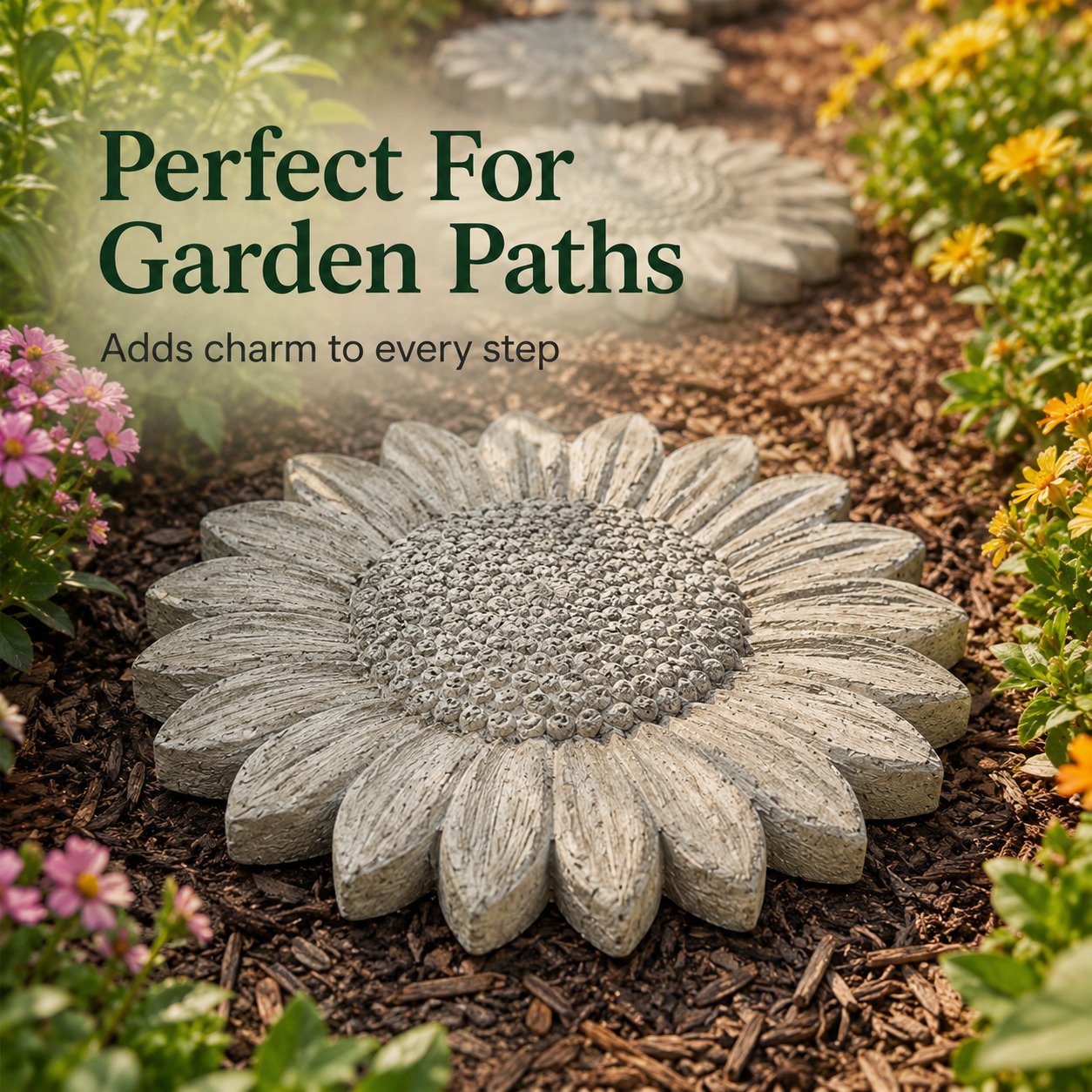 💥 LAST DAY 70% OFF - 🌻 Reusable Sunflower Stepping Stone Mold (📦Buy 2 Free Shipping)
