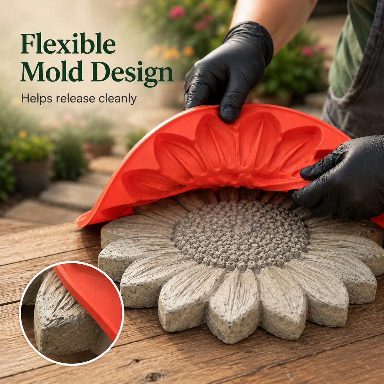 💥 LAST DAY 70% OFF - 🌻 Reusable Sunflower Stepping Stone Mold (📦Buy 2 Free Shipping)